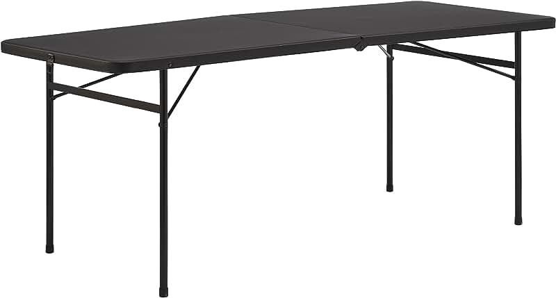 Cosco 6ft Black Foldable Table