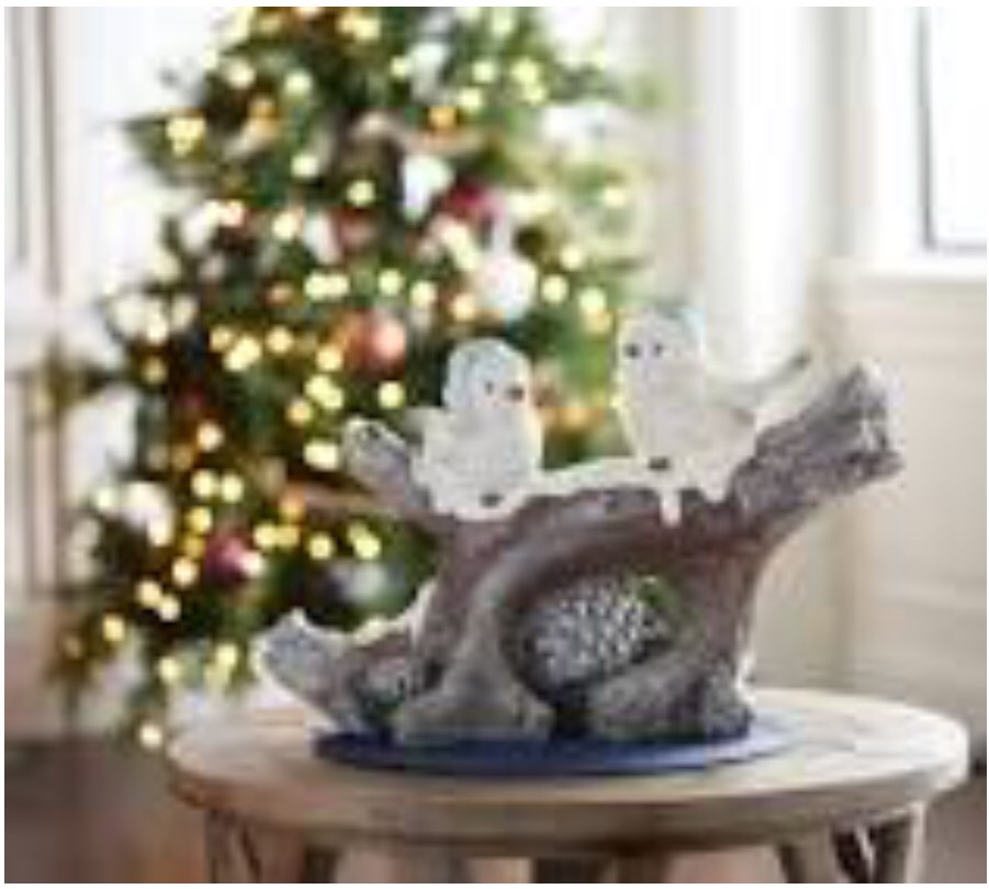 Kringle Express Branch with Two Birds Figure