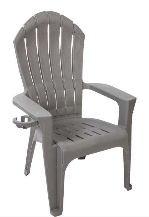 Adams Big Easy Gray Resin Adirondack Chair
