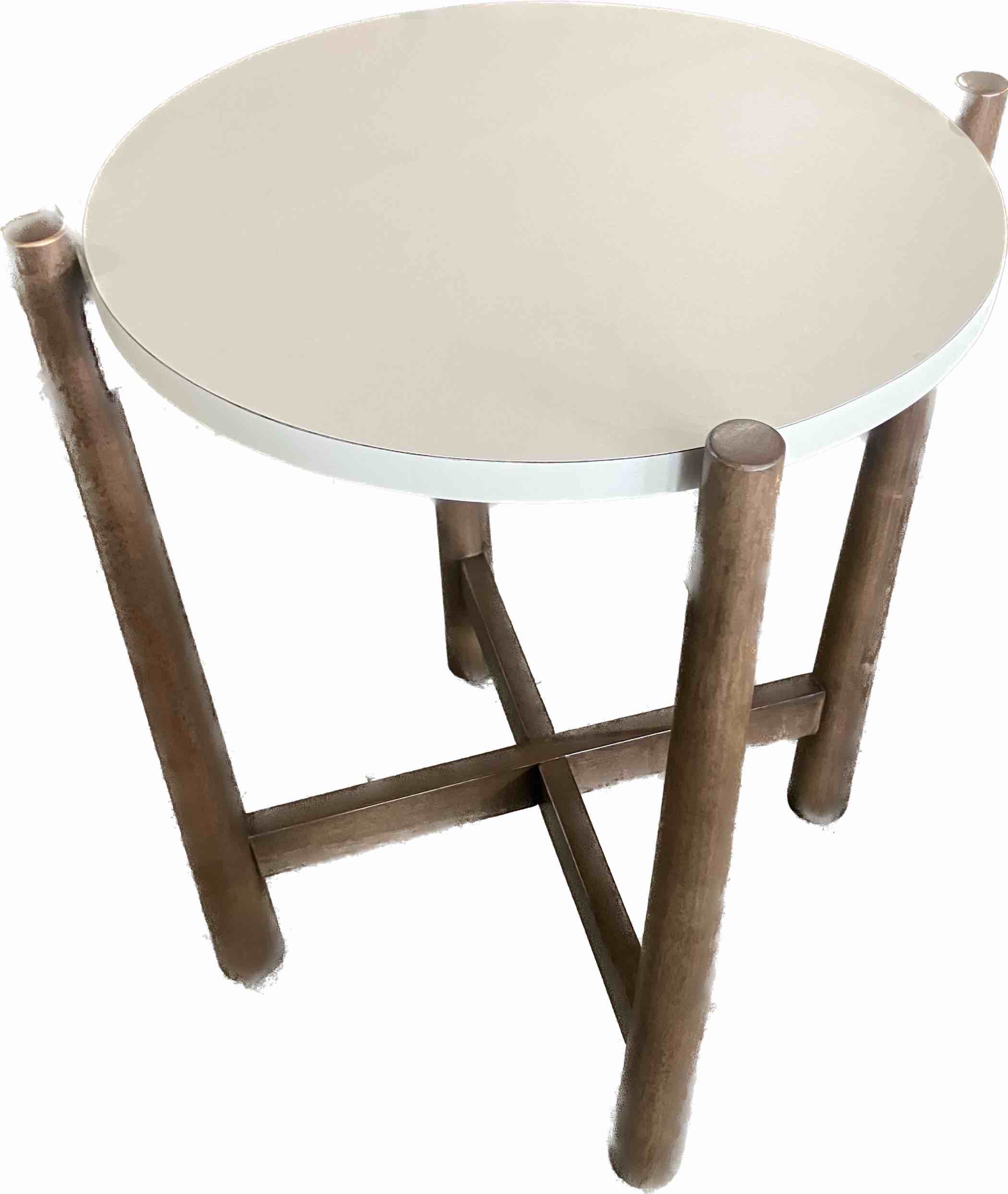 Landing Lift Accent Table With Thermo Walnut Base And Silk Grey Top. (Landing Furniture Company Is The Same Company As Ashley Signature By Design Furniture, This Is Higher End Quality That Made Furniture For Companies Furnishing Homes And Hotels)