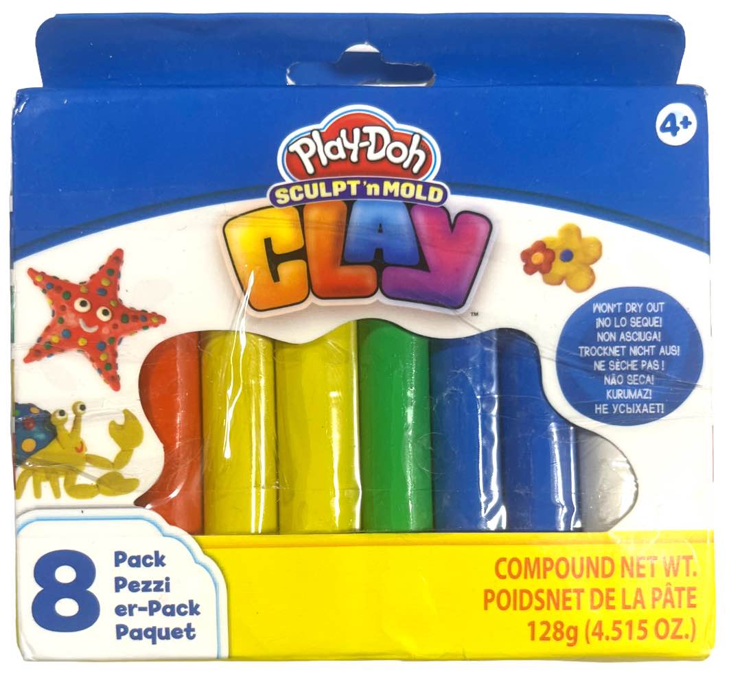 Play-Doh Sculpt'n'Mold Clay 8 Pack Multi Colors 4.515oz 