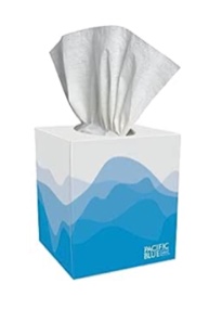 Georgia-Pacific Preference 46200 White 2-Ply Facial Tissue, Cube Box, 8.85" Length x 7.65" Width (100 Sheets Per Box)