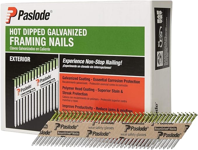Paslode, Framing Nails, 650381, HDG 30 Degree Round Head, 2 inch x .113 Gauge, 2,000 per Box