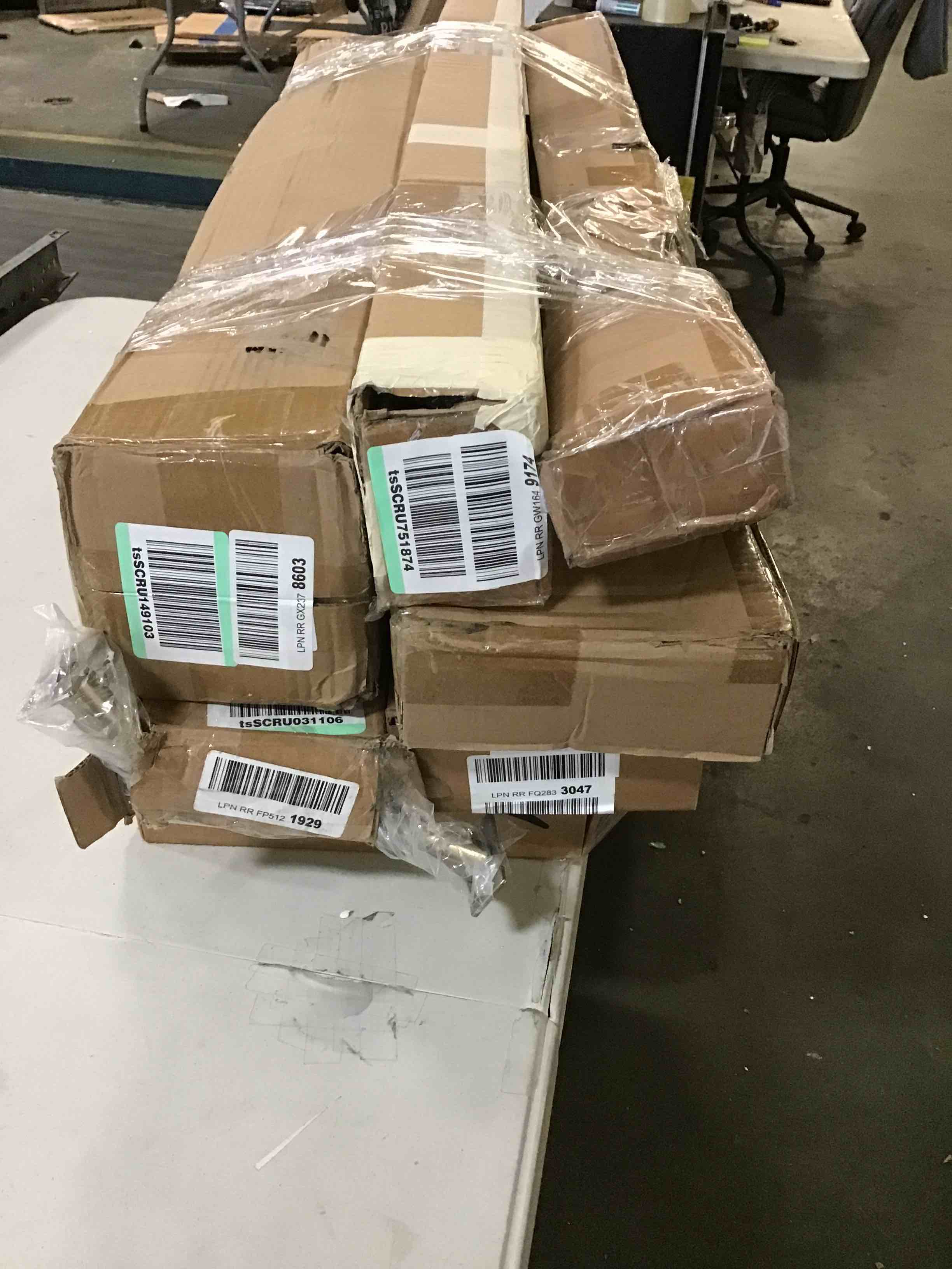 Assortment of Miscellaneous products (May Include cordless shade, curtain rods, retractable baby gate, Led universal linear lamp and more or other use)