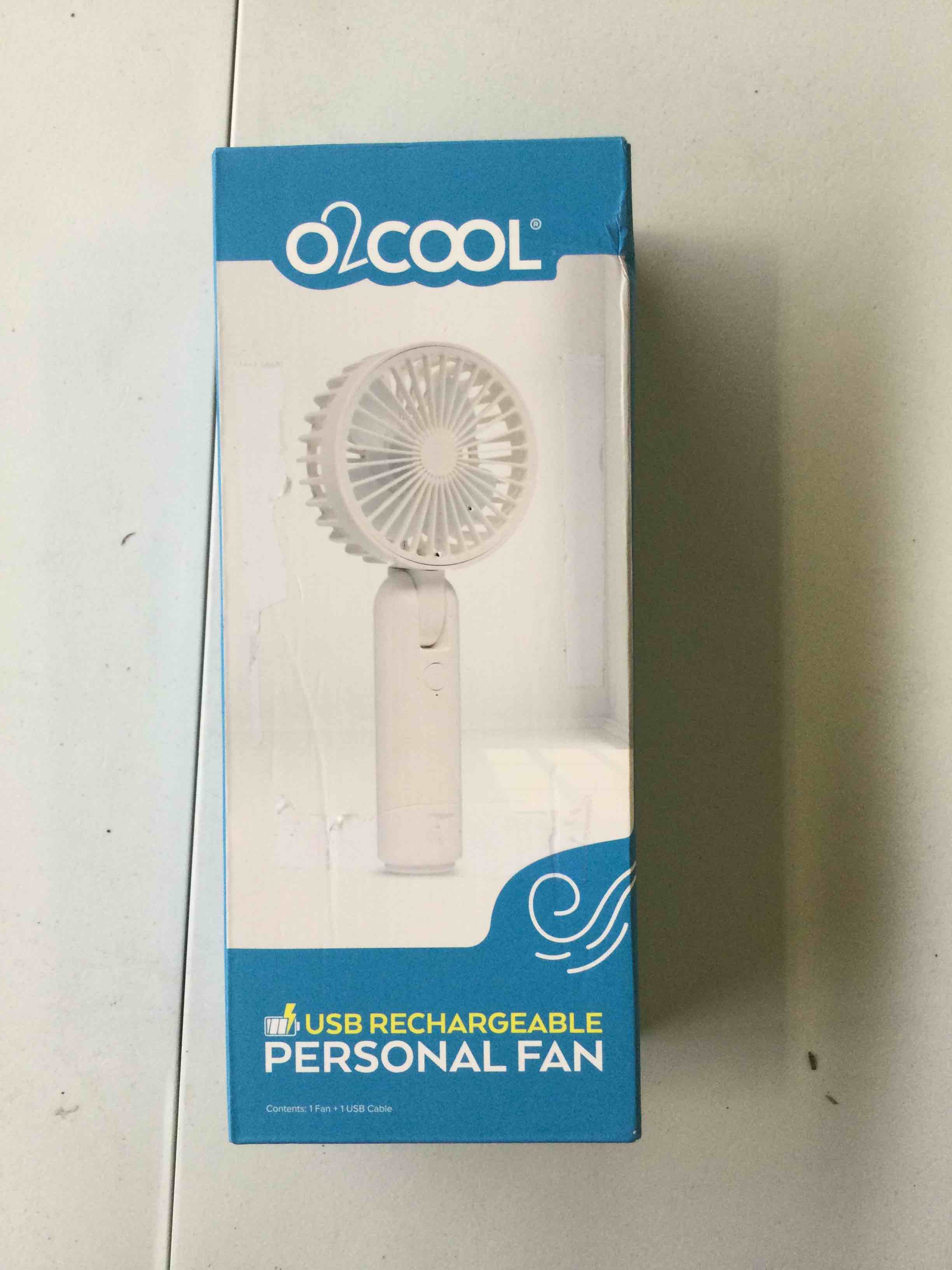 O2 Cool USB Rechargeable Personal Fan