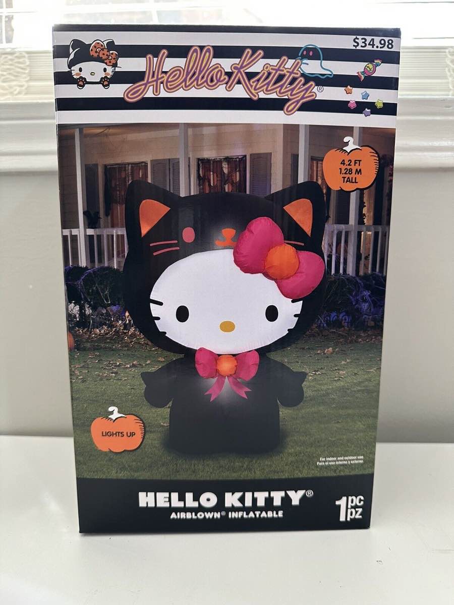 NEW 2023 Hello Kitty Sanrio Halloween Airblown Inflatable 4.2 