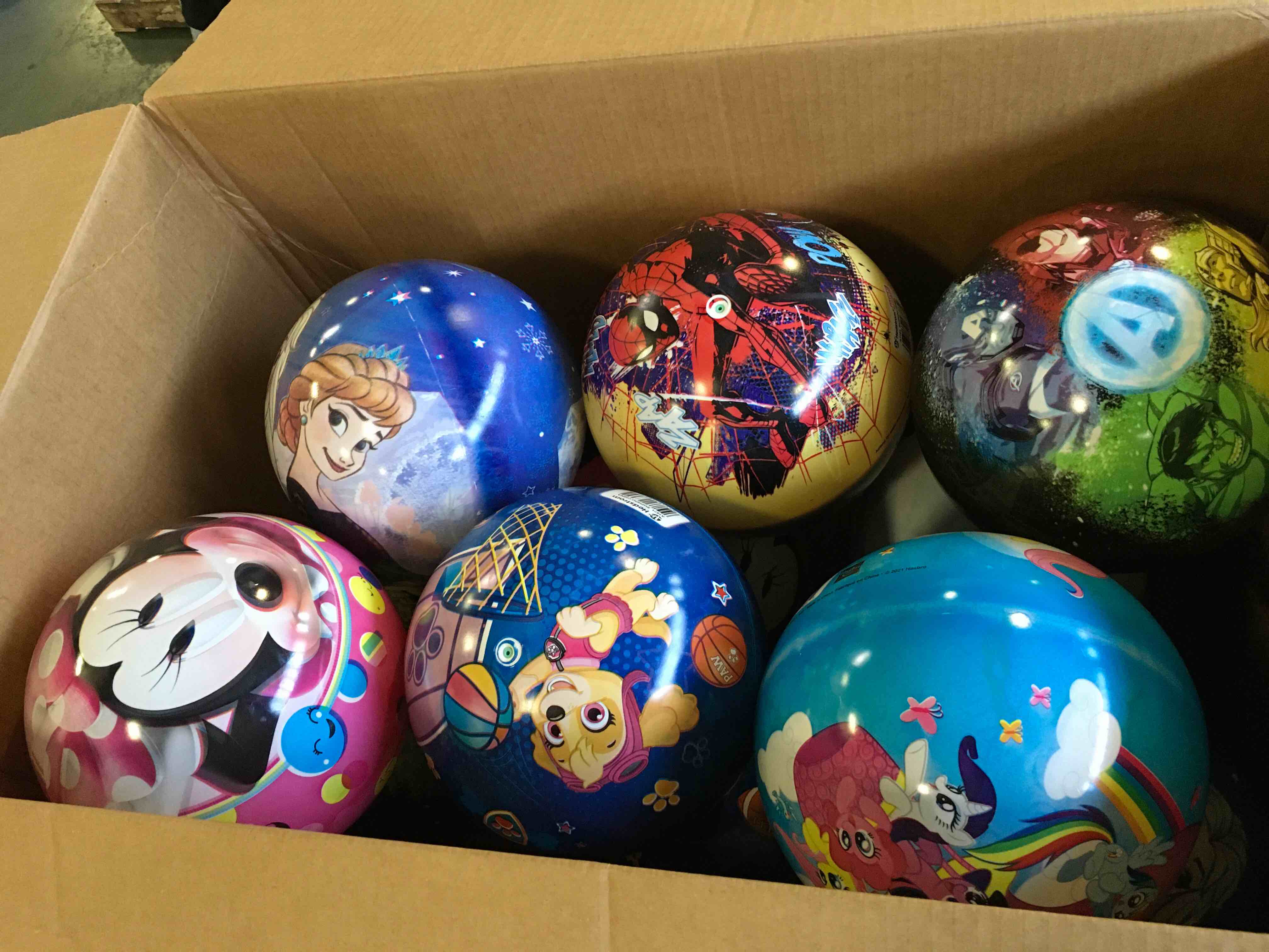 Case of pack of 12 Assorted Hedstrom Toy Bouncy Playball