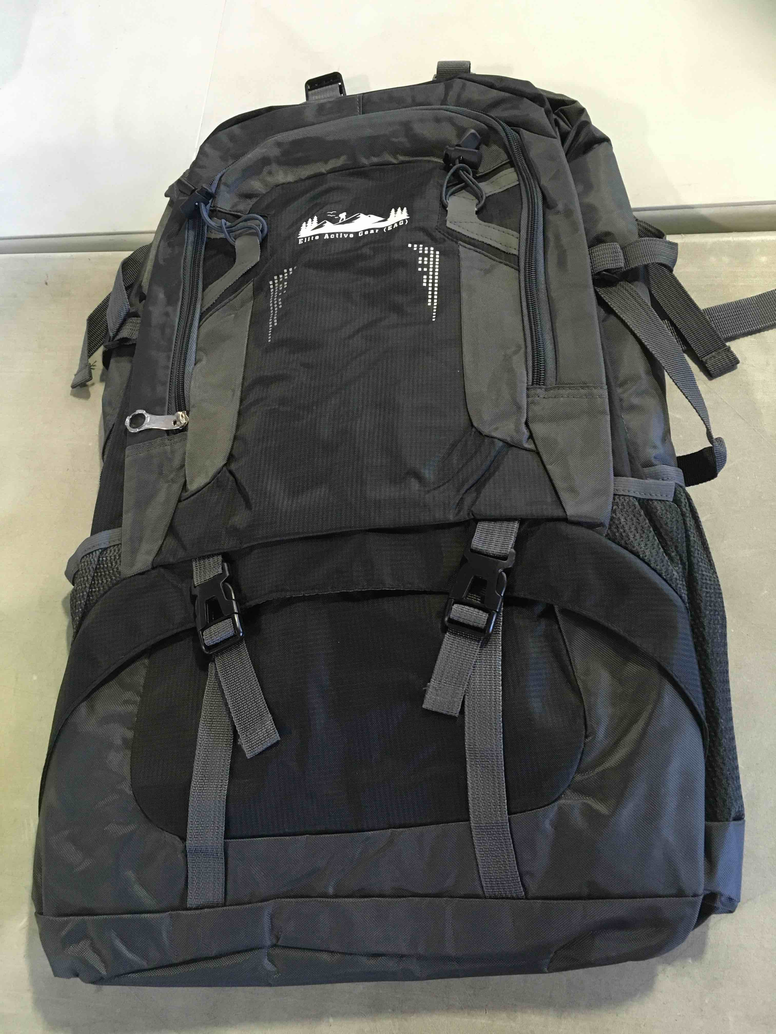 Color Grey 60L Backpack best mountaineering backpack best expedition best budget hiking backpacks Elite active Gear