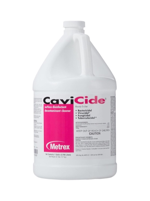 Metrex 13-1000 CaviCide Surface Disinfectant/Decontaminant Cleaner, 1 gal Capacity