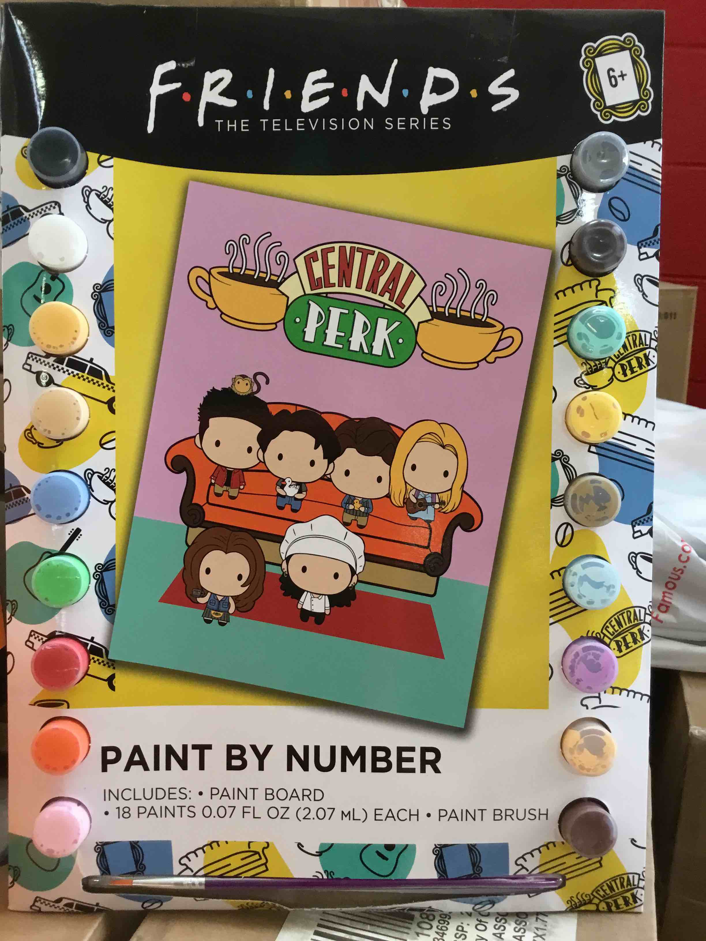 television series paint by number kits, set of 5 