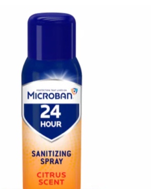 Microban 24 Hour Citrus Scent Disinfectant Sanitizing Spray