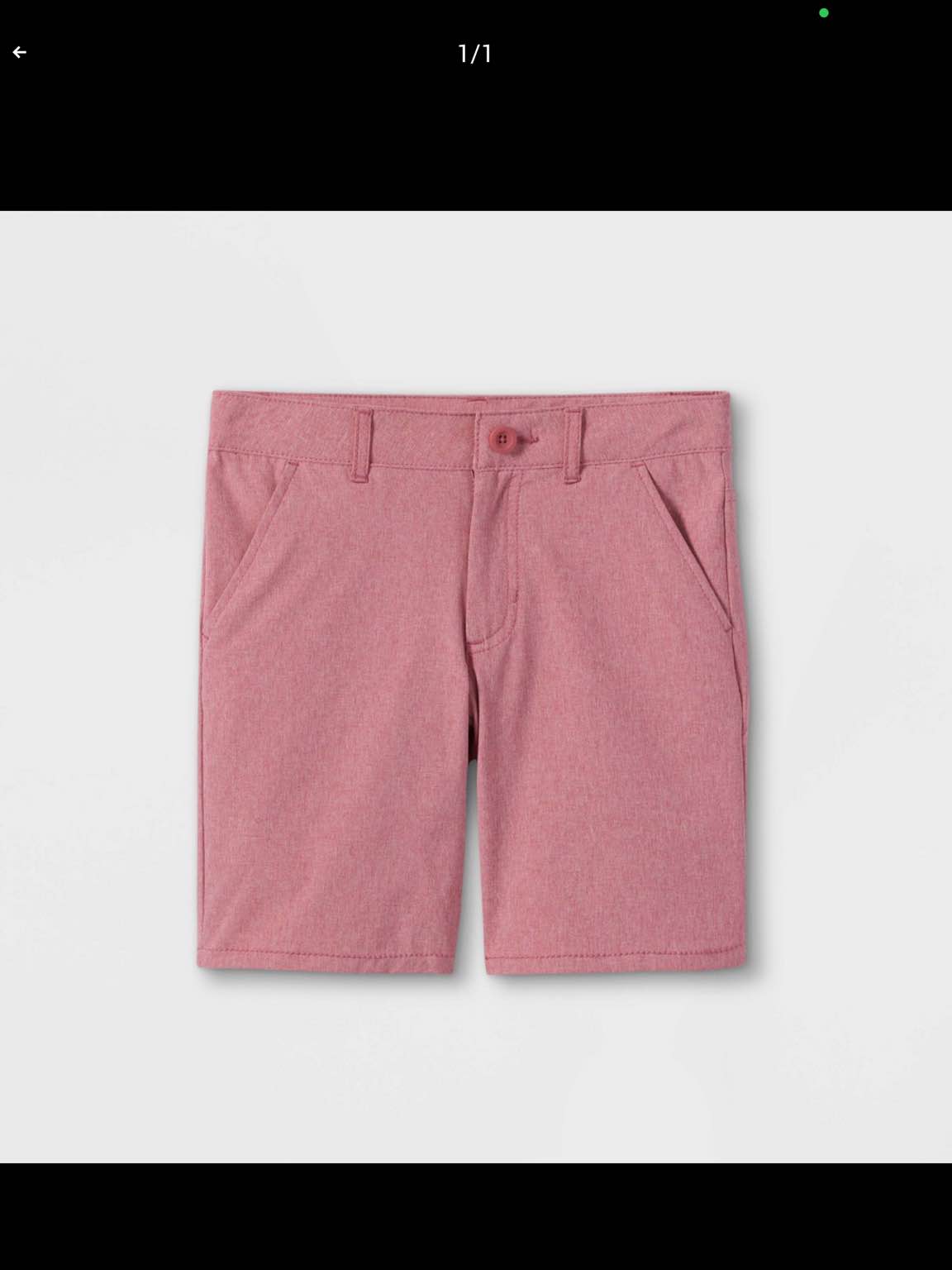 plusBoys' Flat Front Quick Dry Chino Shorts - Cat & Jack Heather Red 16 Husky