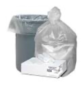 (200) Berry Hdpe 60 Gallon Trash Can Bag 435568, Clear, 38" X 60", 14 Micron