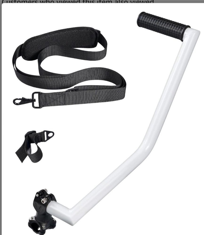 Ergonomic String Trimmer Handle Extension for Lawn Care and Landscaping to Reduce Back and Shoulder Pain, Grip Trimmer Handle with Trimmer Shoulder Strap Universal Compatible with Many Brands Trimmers