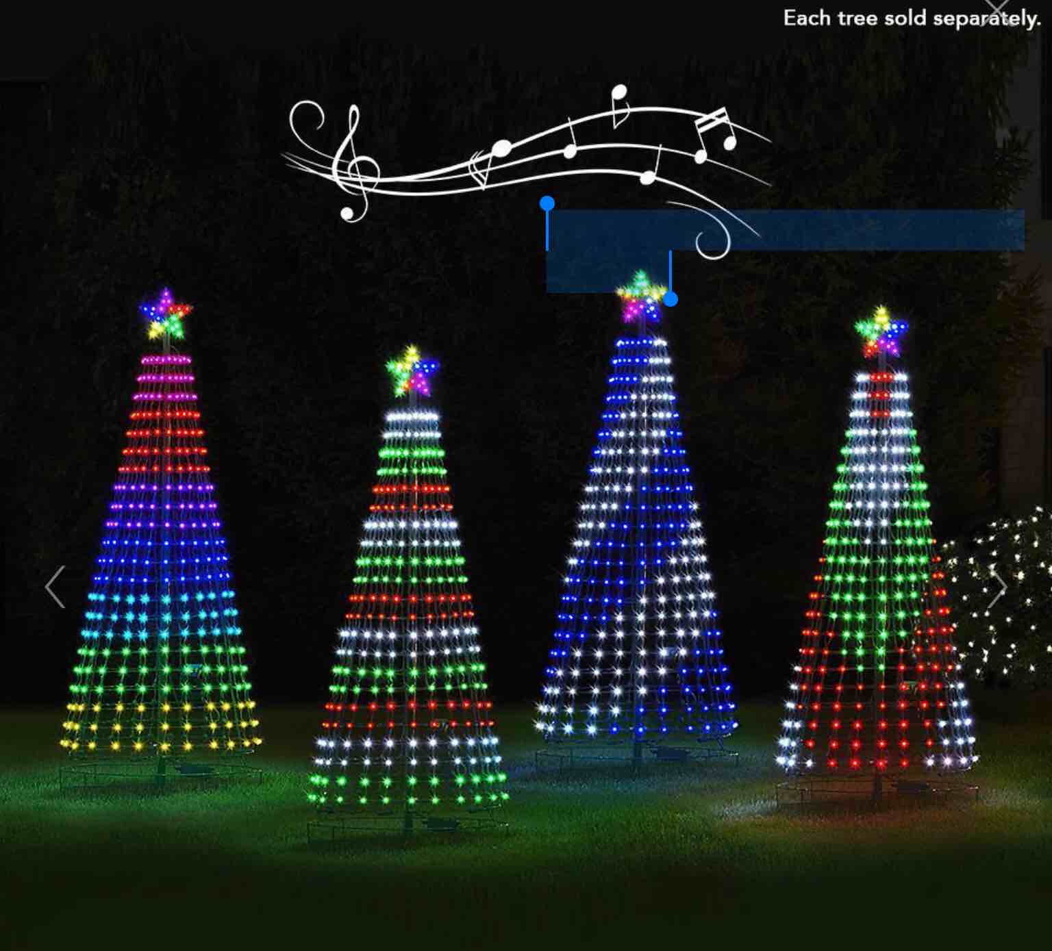 The 7 1/2' Synchronized Musical Pixel Tree
