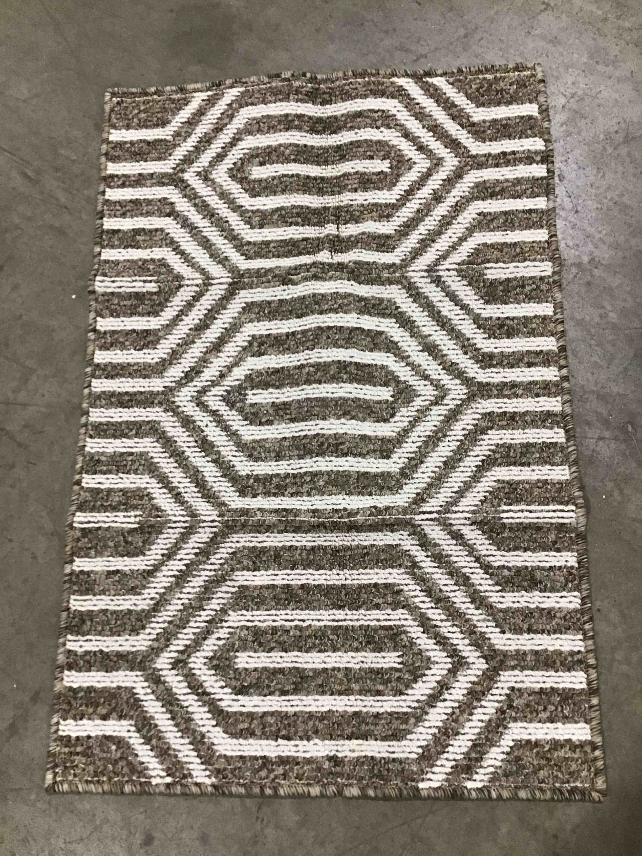 EasyJoy Door Mat 24"x 36", Outdoors Indoor Rug Inside Front Outdoor Mat, Welcome Mats for Front Door, Machine Washable Rubber Backing Non Slip Low-Profile Door Mat-Brown Time Cloister