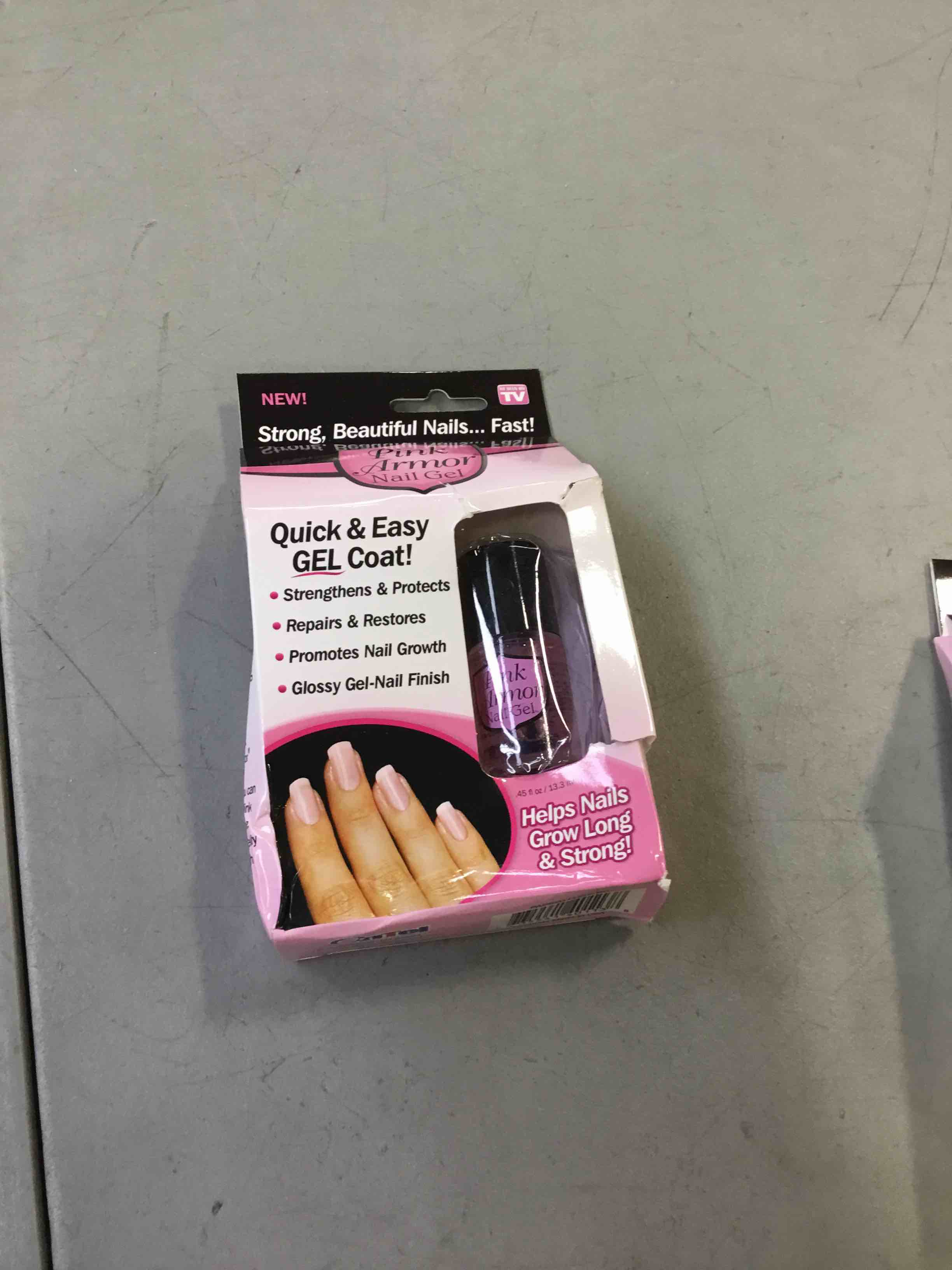 Ontel Armor Nail Gel, Pink, 0.45 Fl Oz, As Seen on TV