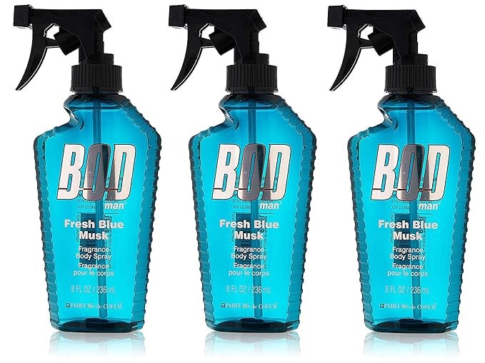 BOD Man Fresh Blue Musk Body Spray 5 onzas (paquete de 3)