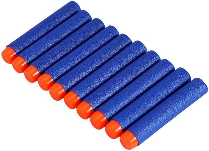 IVYRISE 50PCS 7.2cm Refill Soft Foam Darts Round Head Bullet for Nerf N-Strike Elite Series Blasters Kid Toy Gun Refill Pack Blue(pack)2