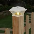 Battery Powered Integrated LED Fence Post Cap Light