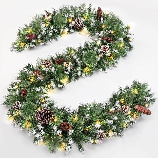 Berkley Jensen 9 Ft Pre Lit Holiday Garland 
