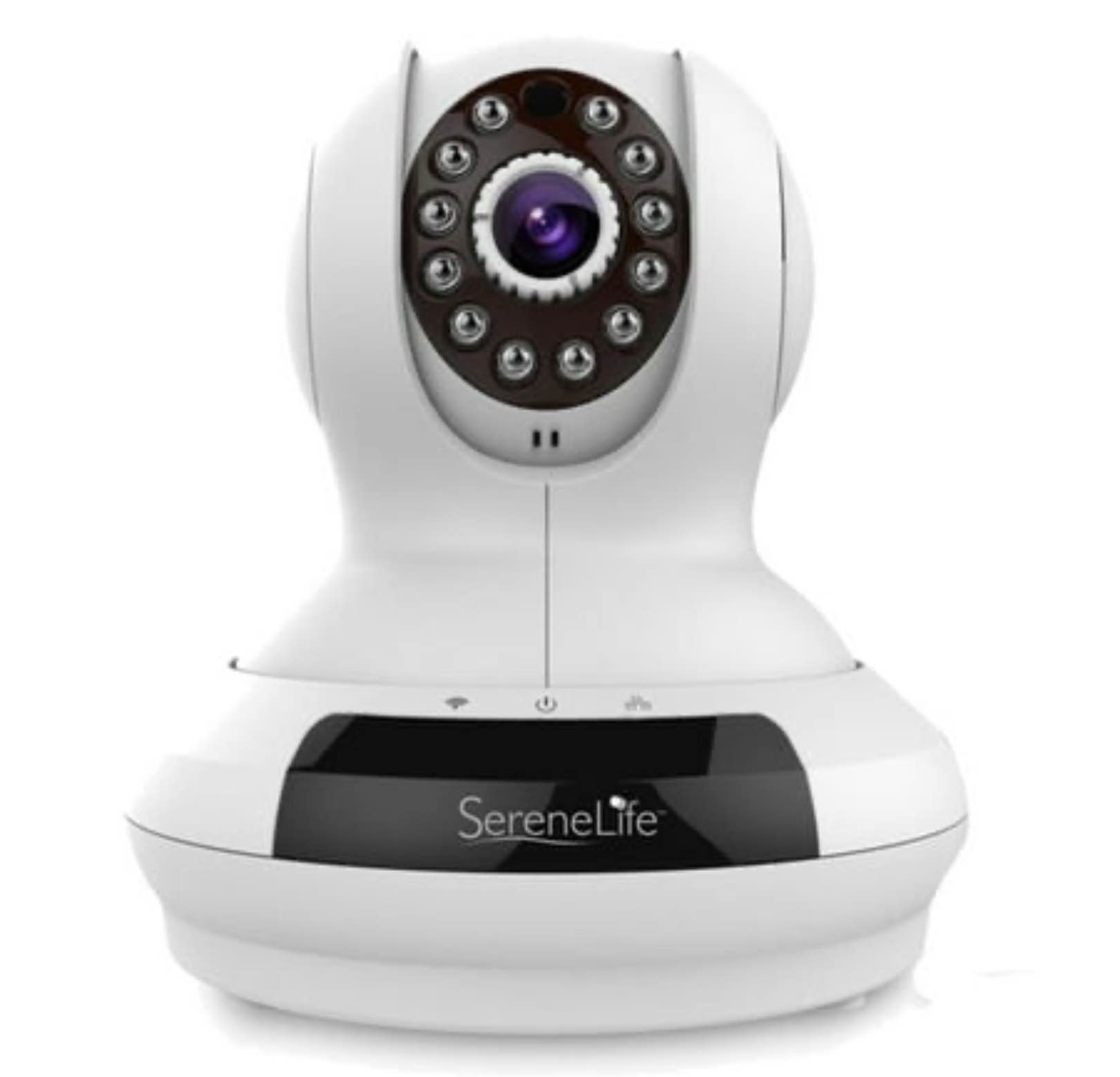 SereneLife IPCAMHD61 - 720p HD Wireless IP Cloud Camera with PTZ Pan and Tilt - Compatible with Apple/Android App and MAC/ PC Browser - Access Recordings with No Monthly Fees!