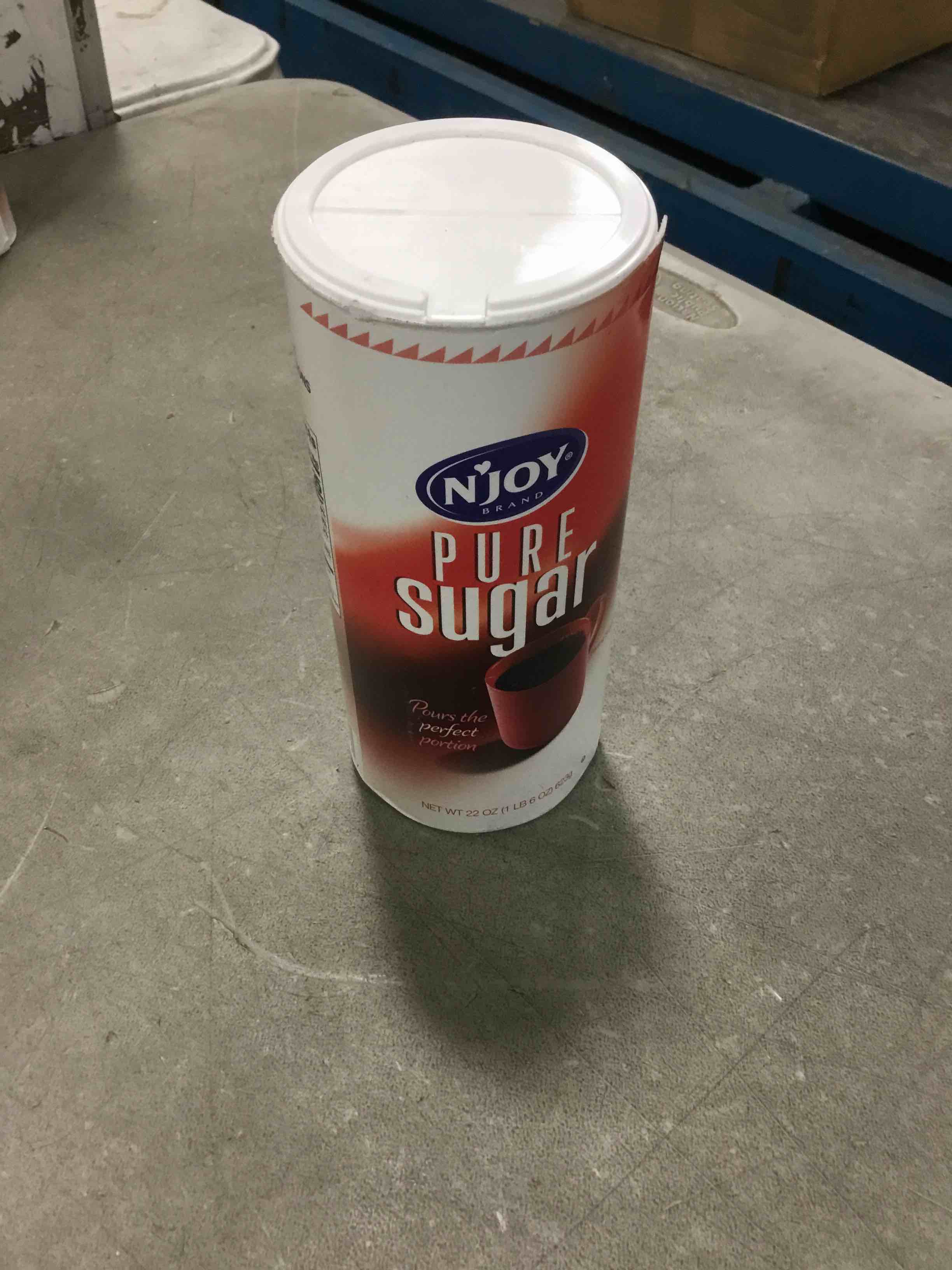 N'JOY Pure Cane Sugar, 22 oz. Canisters (Pack of 1)