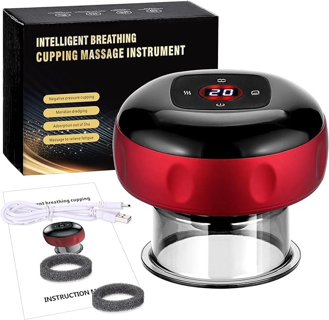 Cupping Therapy Set, 4 in 1 Cupping Set with 12 Massage Mode, Electric Cupping Device for Effective Cellulite Remove, USB Rechargeable Cupping Set for Improving Your Health & Wellness