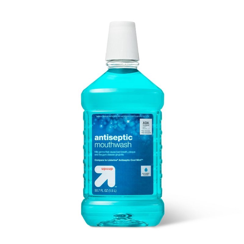 up & up Antiseptic Mouthwash - Blue Mint - 1.5 L (Exp: 2026/02/01)