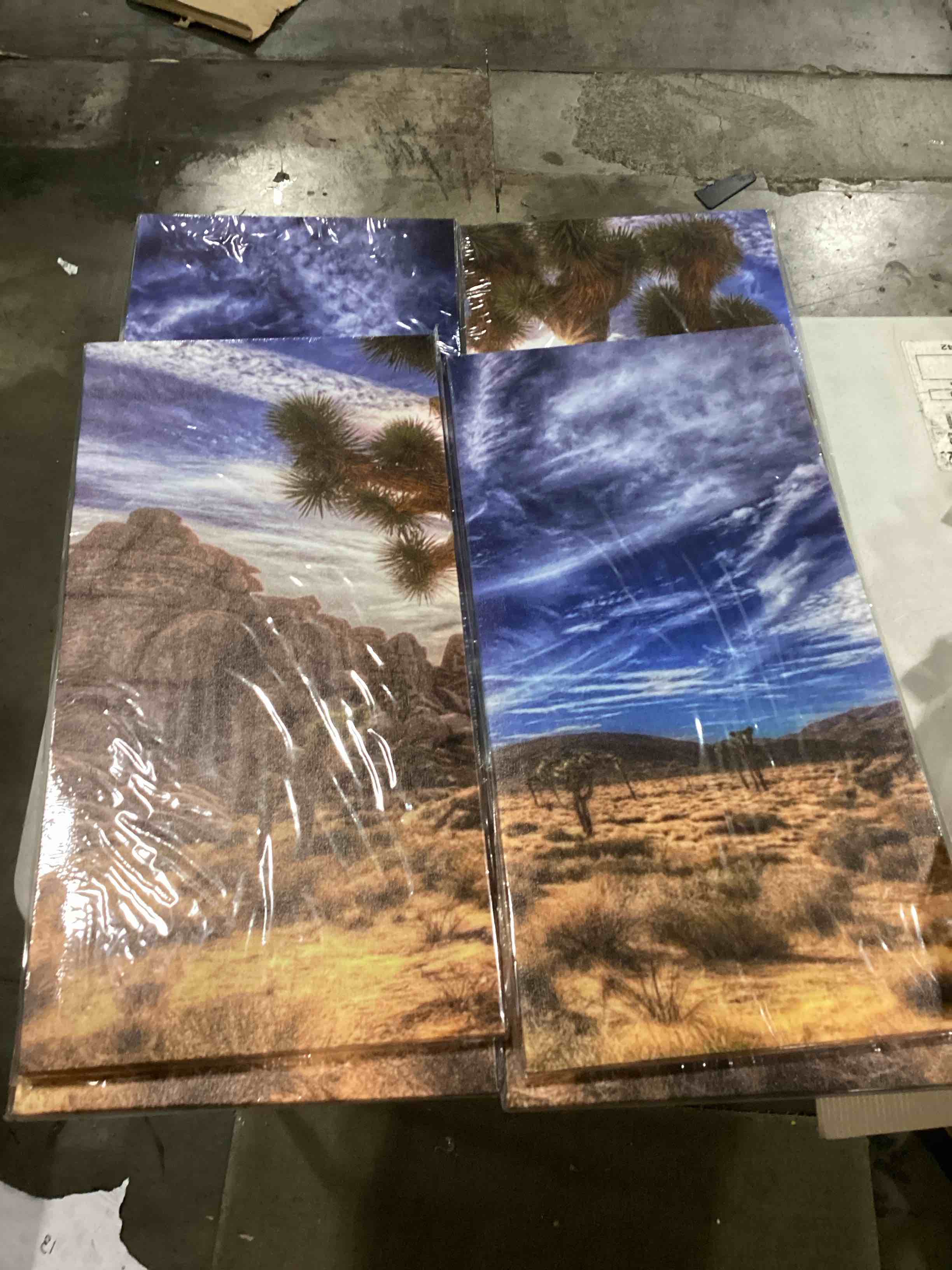 Joshua Trees On Desert Grass Wall Art Painting The Picture Print On Canvas Landscape Pictures For Home Decor Decoration Gift