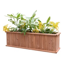 Robusto Cedar Planter Box, Small, Heartwood