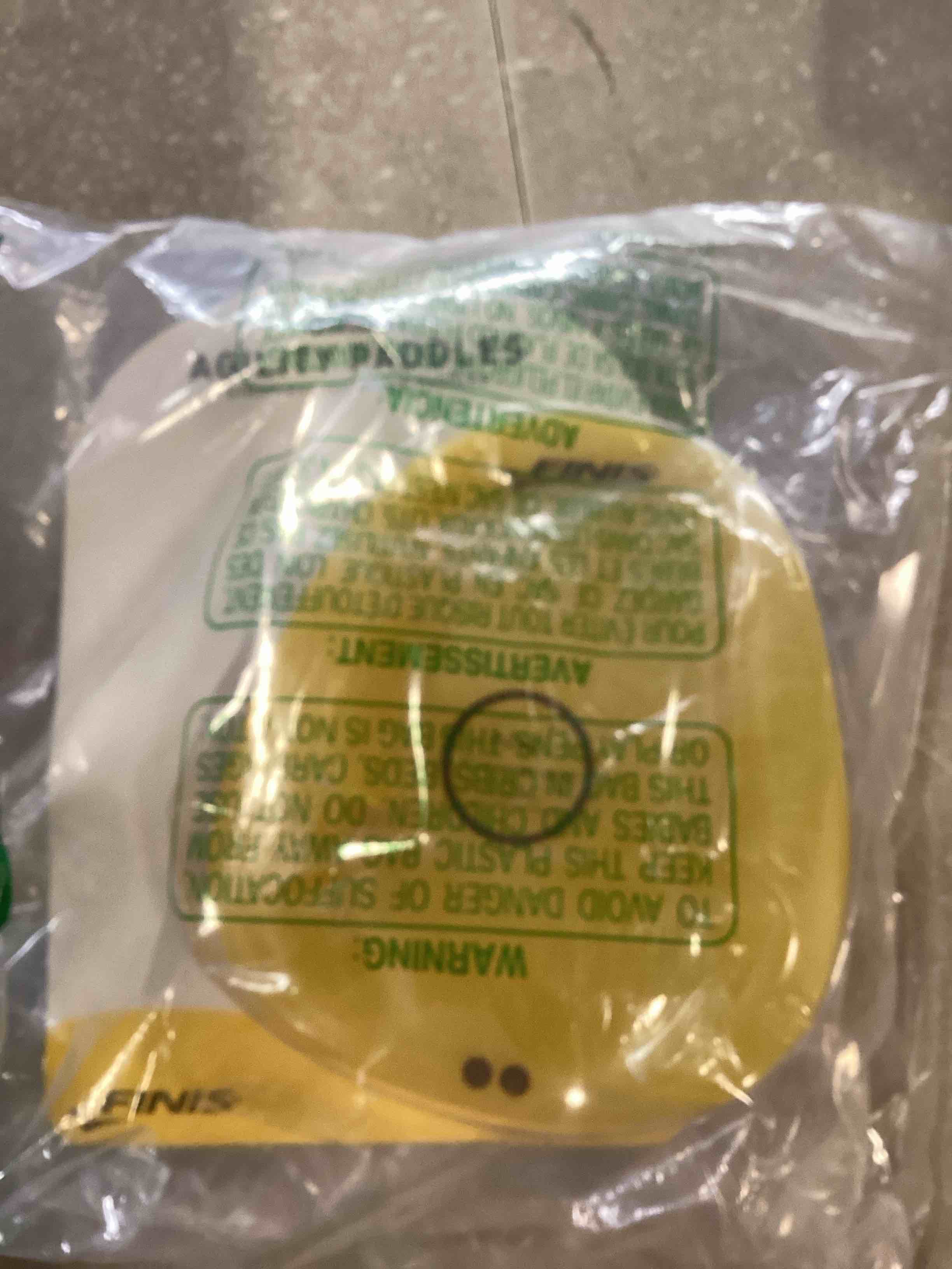 FINIS Agility Floating Swimming Paddle in Yellow Multiple Sizes