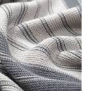 I0117100 Bamboo Knit Throw Blanket for Unisex&#44; Plaid Harbor Gray