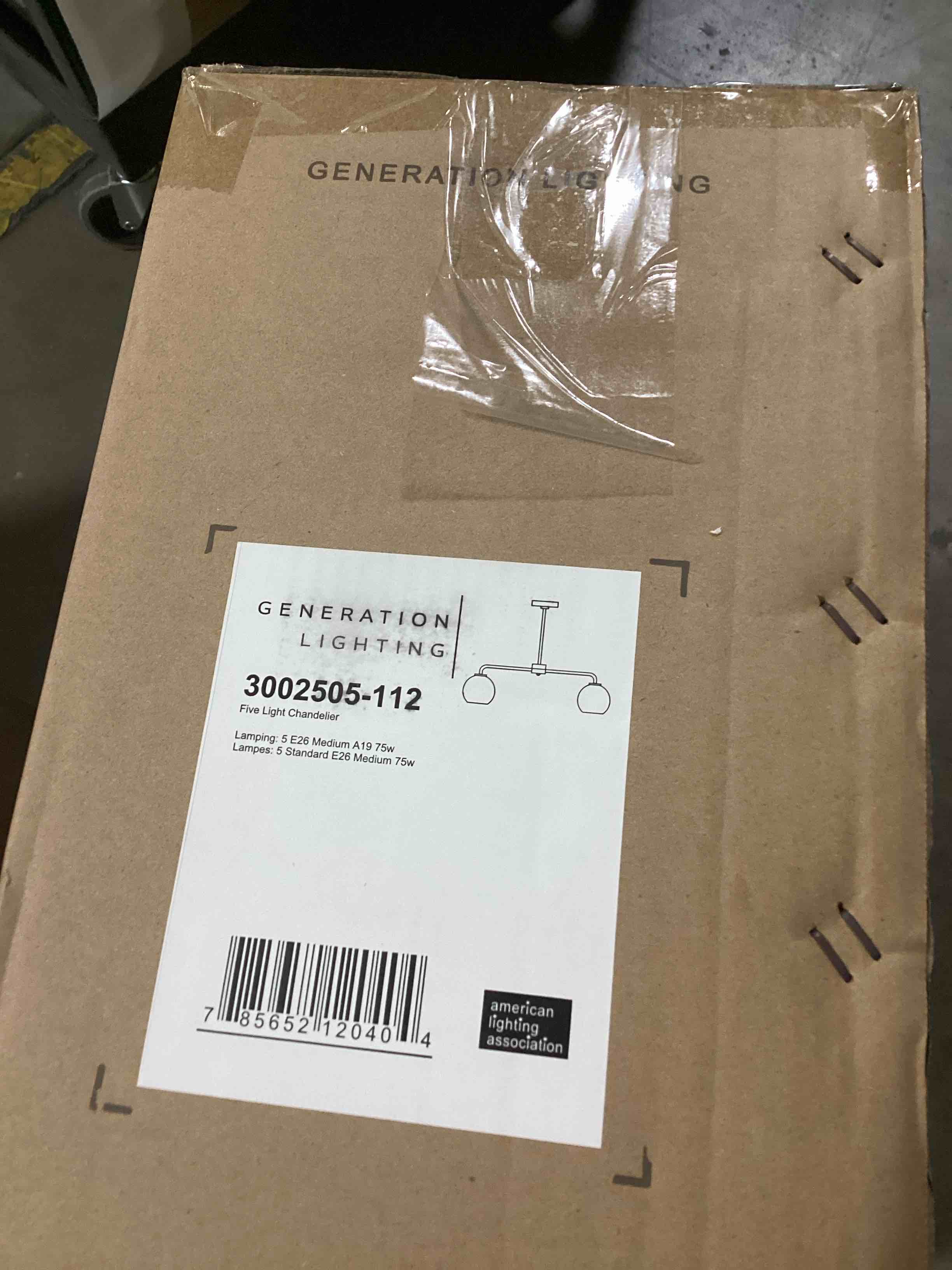 Generation Lighting 3002505 Orley 5 Light 31 Wide Outdoor Chandelier - Black