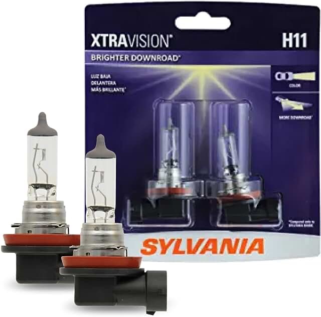 Sylvania H11 XtraVision Halogen Headlight Bulb  Pack of 2