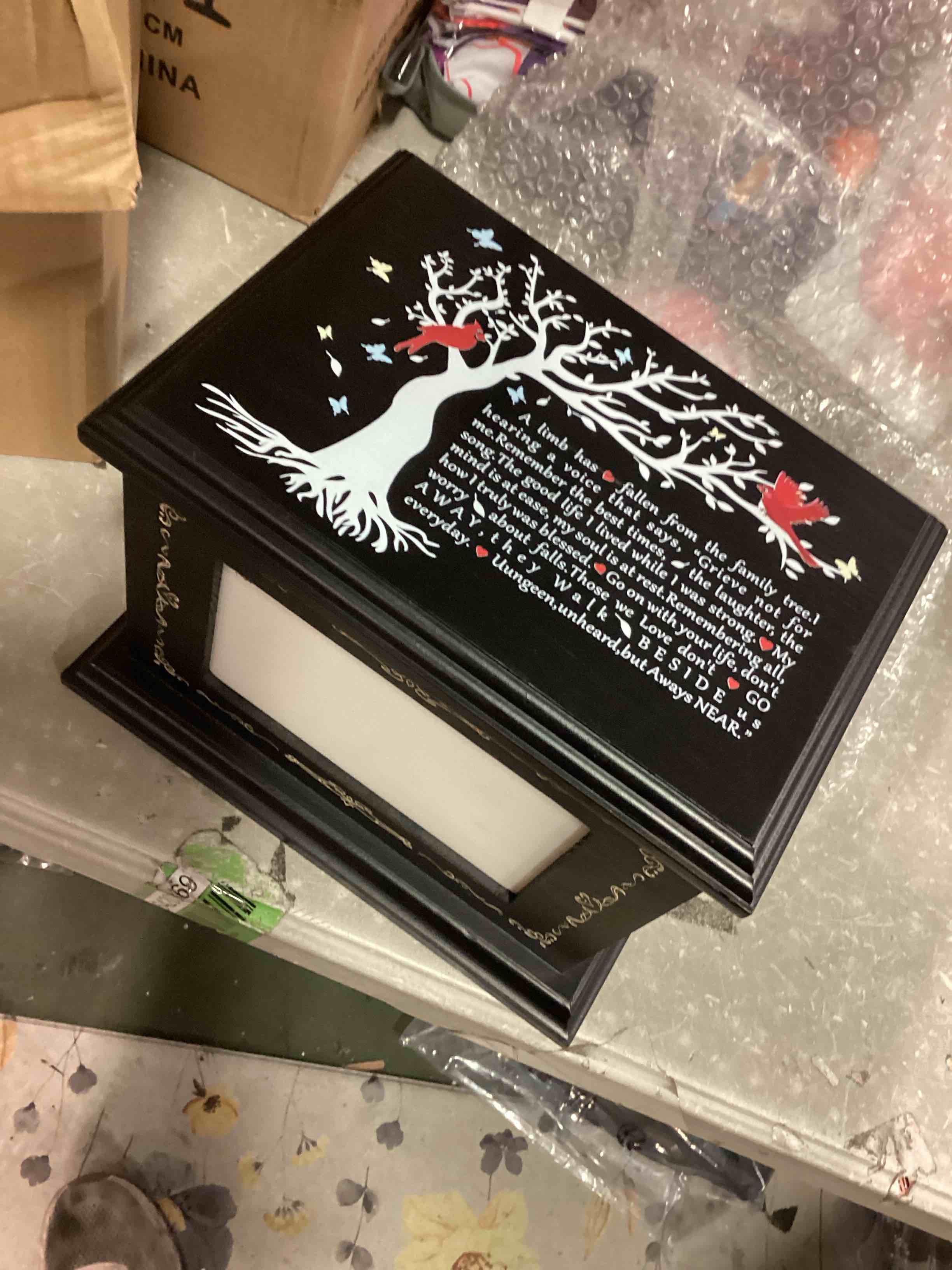 Cremation Urns for Human Ashes Adult Male Female, Wooden Urns Box and Casket for Men Women Funeral Memorial Urns for Ashes with Photo Frame, Burial Urn for Adults Up to 230 LBS (Family Tree)