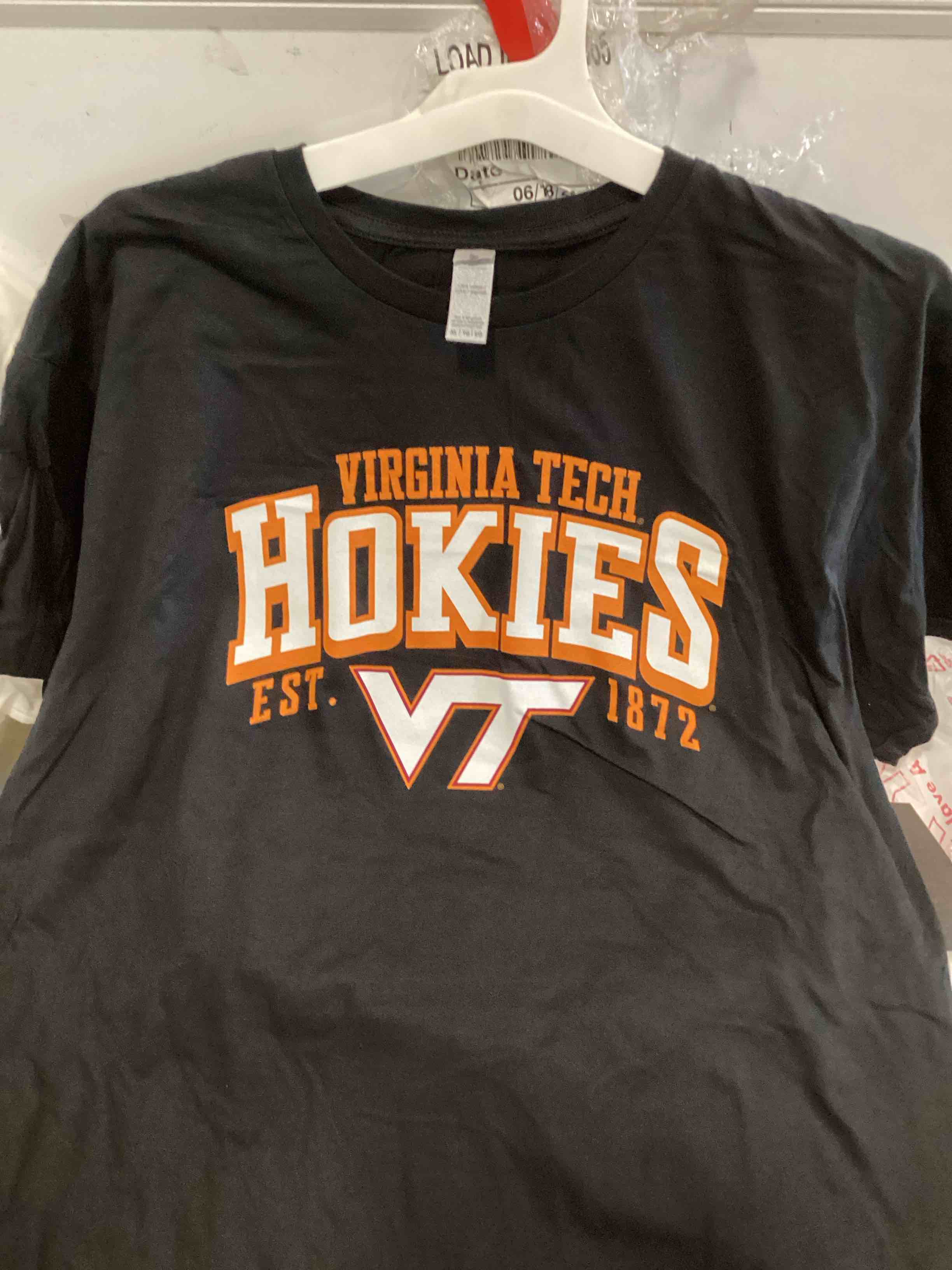 captivating t shirt virginia tech hokies VT color black (sizeXL)