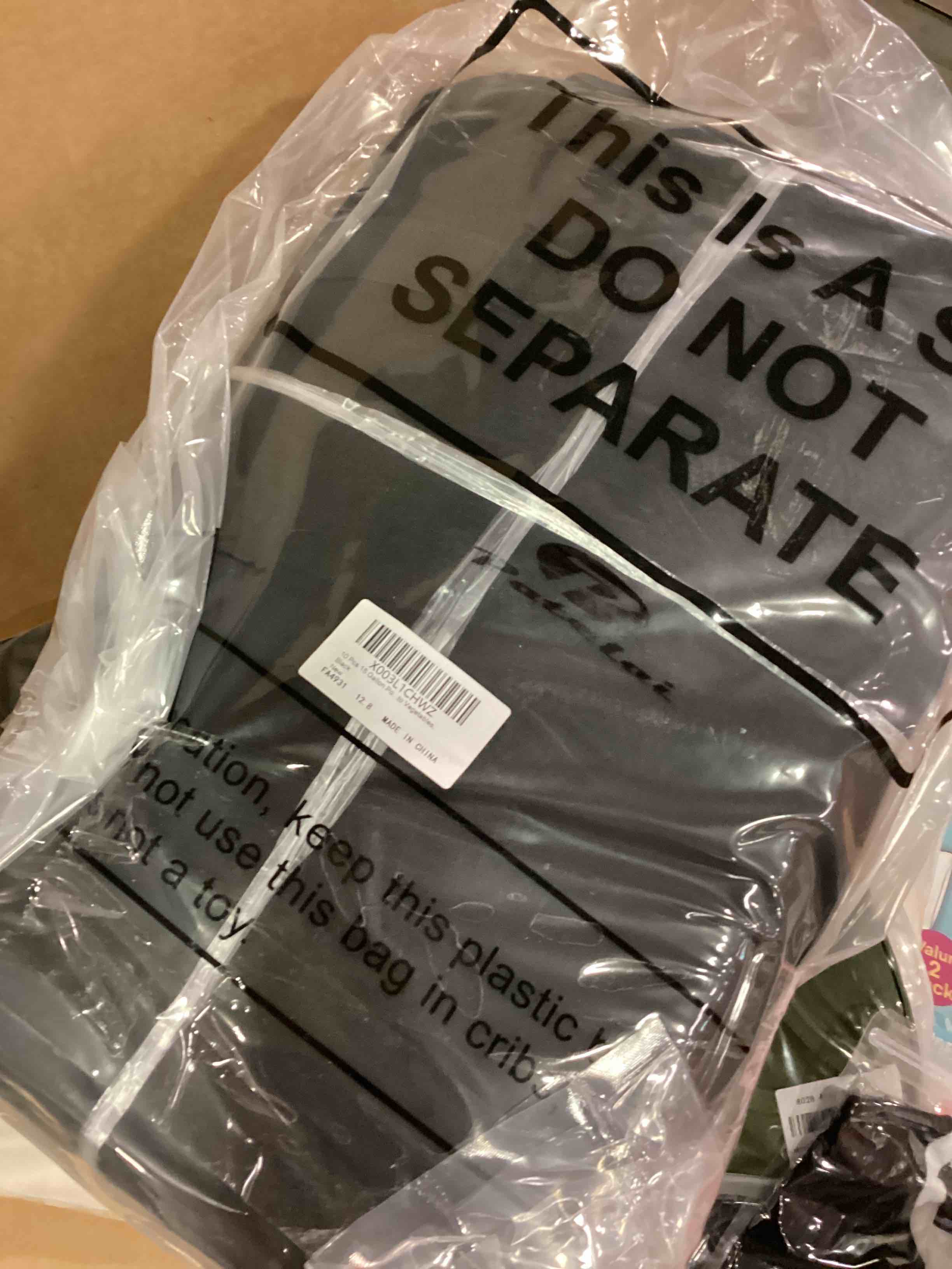 10 Pcs 15 Gallon Potato Grow Bags with Flap Grow Containers Bucket Nonwoven Fabric Garden Bags Potato Planter Pots with Handles Potato Growing Containers for Planting Potatoes Tomato Vegetables, Black