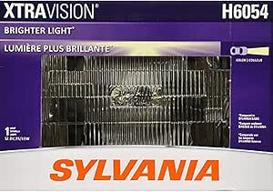 SYLVANIA H6054 XtraVision Halogen Sealed Beam Headlight 142x200
