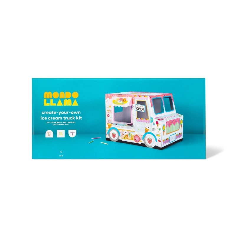 Color-Your-Own Ice Cream Truck DIY Art Kit - Mondo Llama™