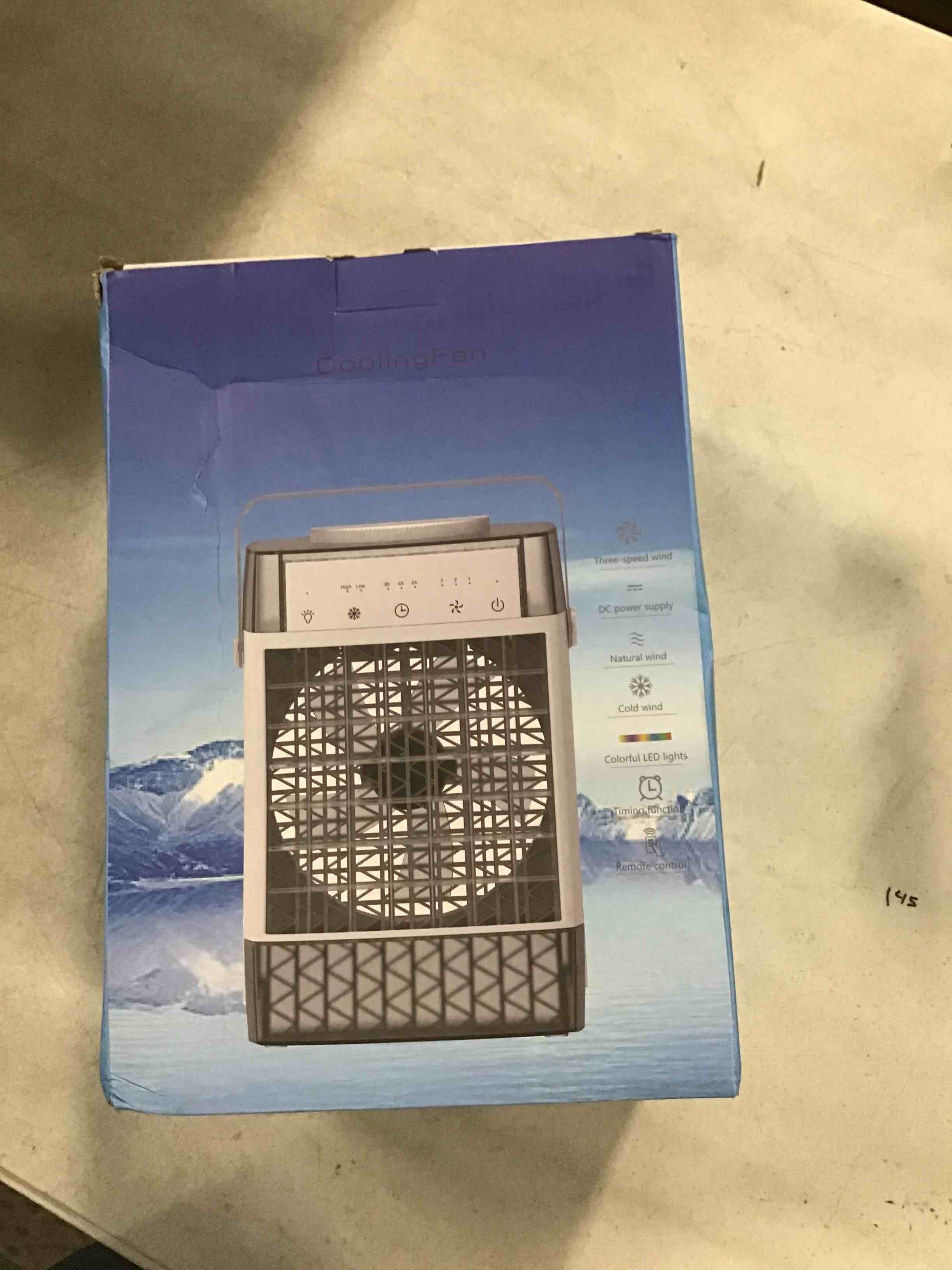 Portable Air Conditioners, Air Cooler Evaporative Personal Mini AC with Remoter, 3 Wind Speed, 2-4-8H Timer, 3 Modes, Colorful Night Light, Portable AC for Room, Car, Bedroom