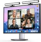 Video Conference Lighting, Webcam Monitor Light Bar Over Computer, LED Laptop Light Kit for Zoom, Podcast, Streaming, Studio, Ring Light Alternative with Dimmable & Flicker-Free Light
