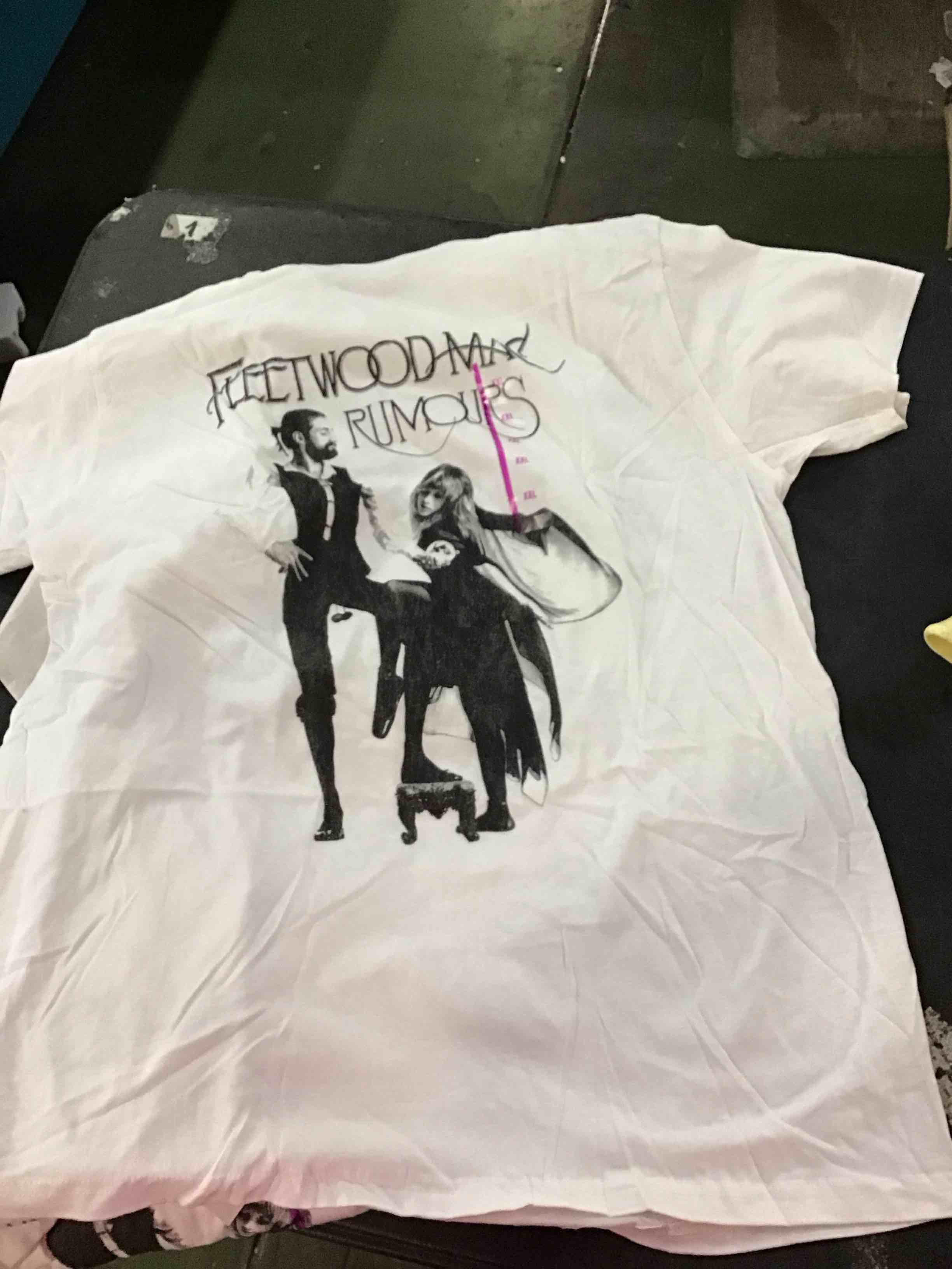 Men's Fleetwood Mac Short Sleeve Graphic T-Shirt - White XXL