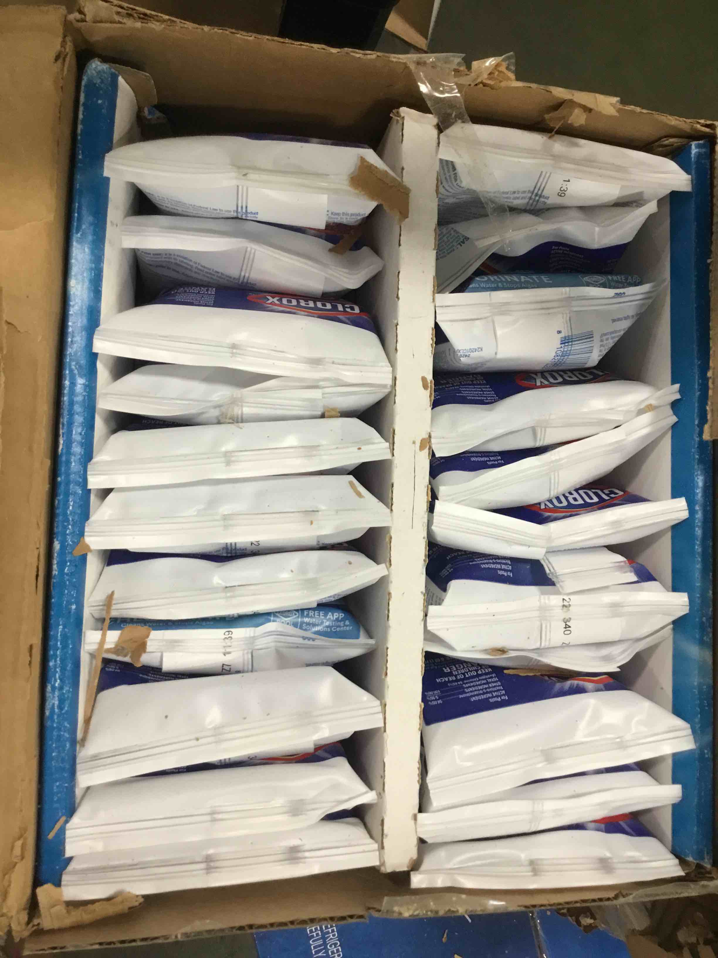 Clorox® Pool&Spa™ XtraBlue 3” Swimming Pool Chlorinating Tablets, 44 Individually Wrapped Tablets, Kills Bacteria & Stops Algae (16.5 LB)