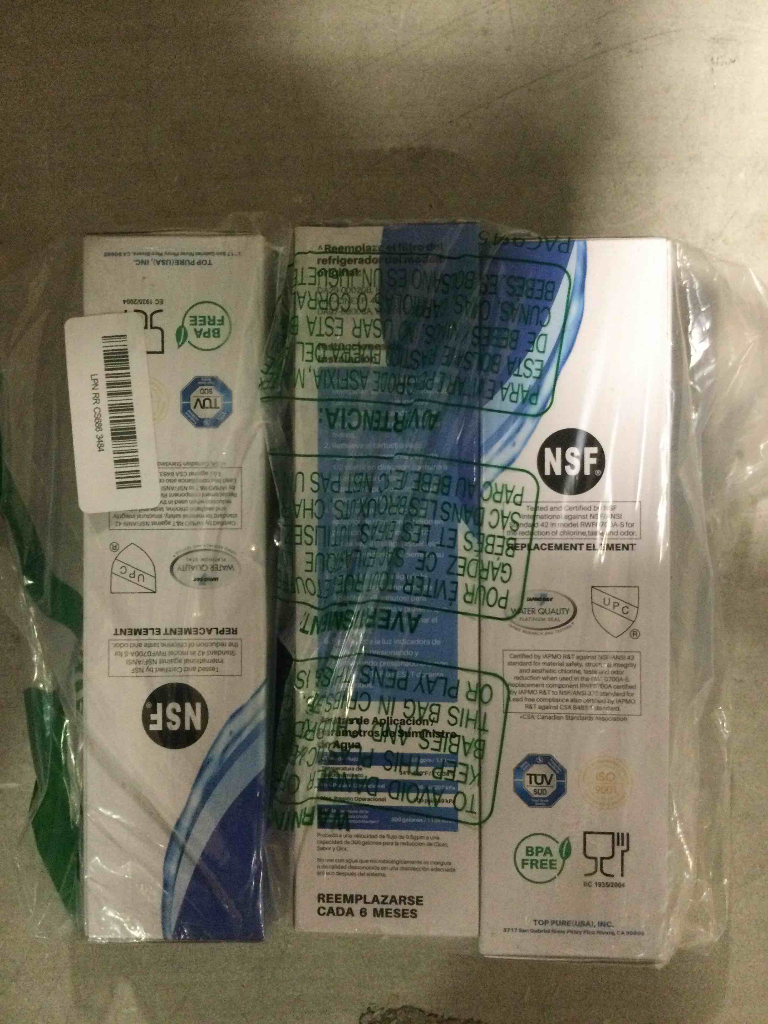 ICEPURE DA29-00020B Samsung Refrigerator Water Filter Replacement for DA29-00020A/B, HAF-CIN/EXP, RF28HFEDBSR, RF263BEAESR, RF263TEAESG, RF28HDEDBSR, HAF-CIN, RF4287HARS,RF4267HARS,DA97-08006A 3PACK