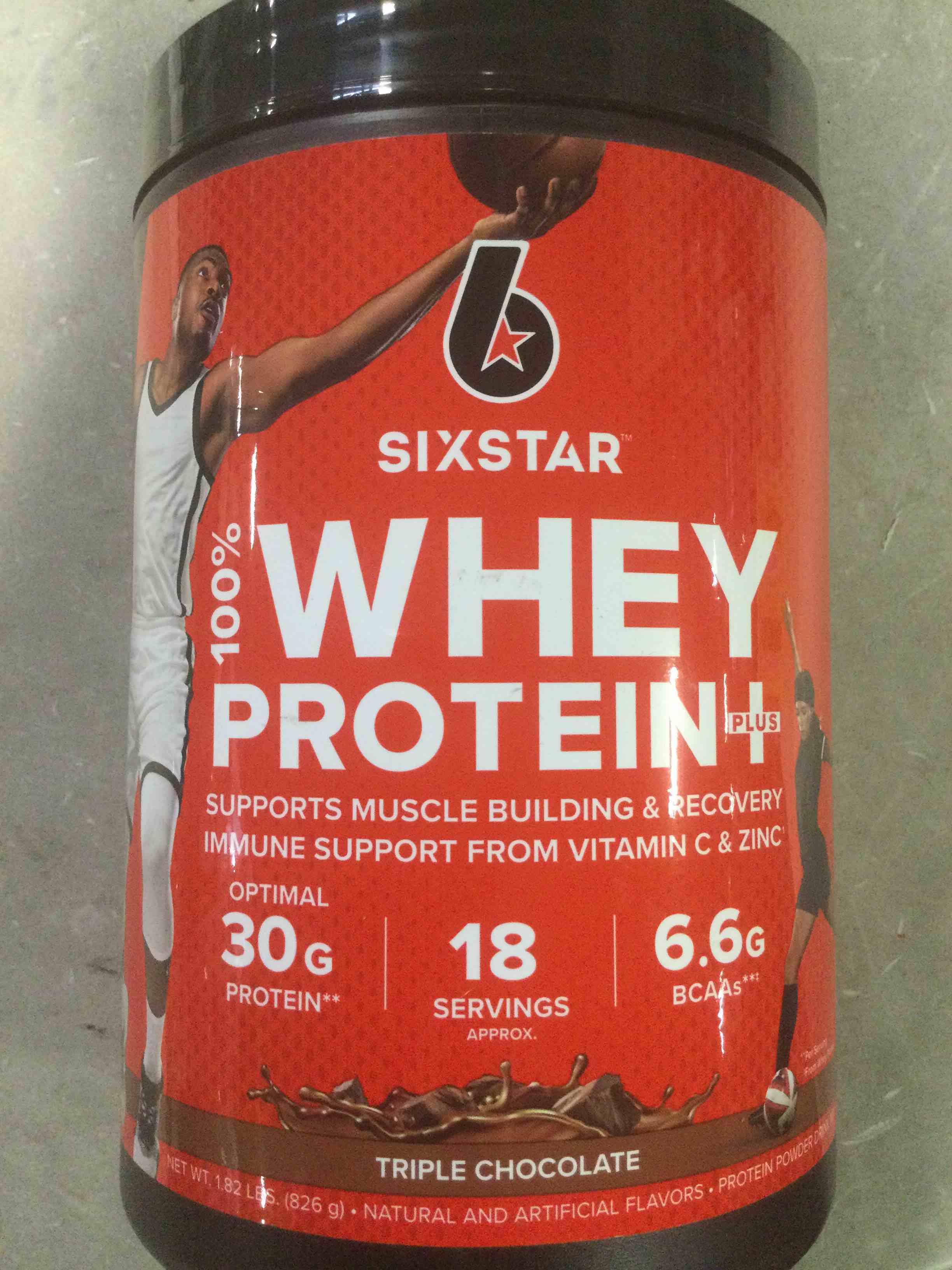Whey Protein Powder | Six Star Whey Protein Plus | Whey Protein Isolate & Peptides | Lean Protein Powder for Muscle Gain | Muscle Builder for Men & Women | Triple Chocolate, 1.82 lbs (826 g) Chocolate 18 Servings (Pack of 1)