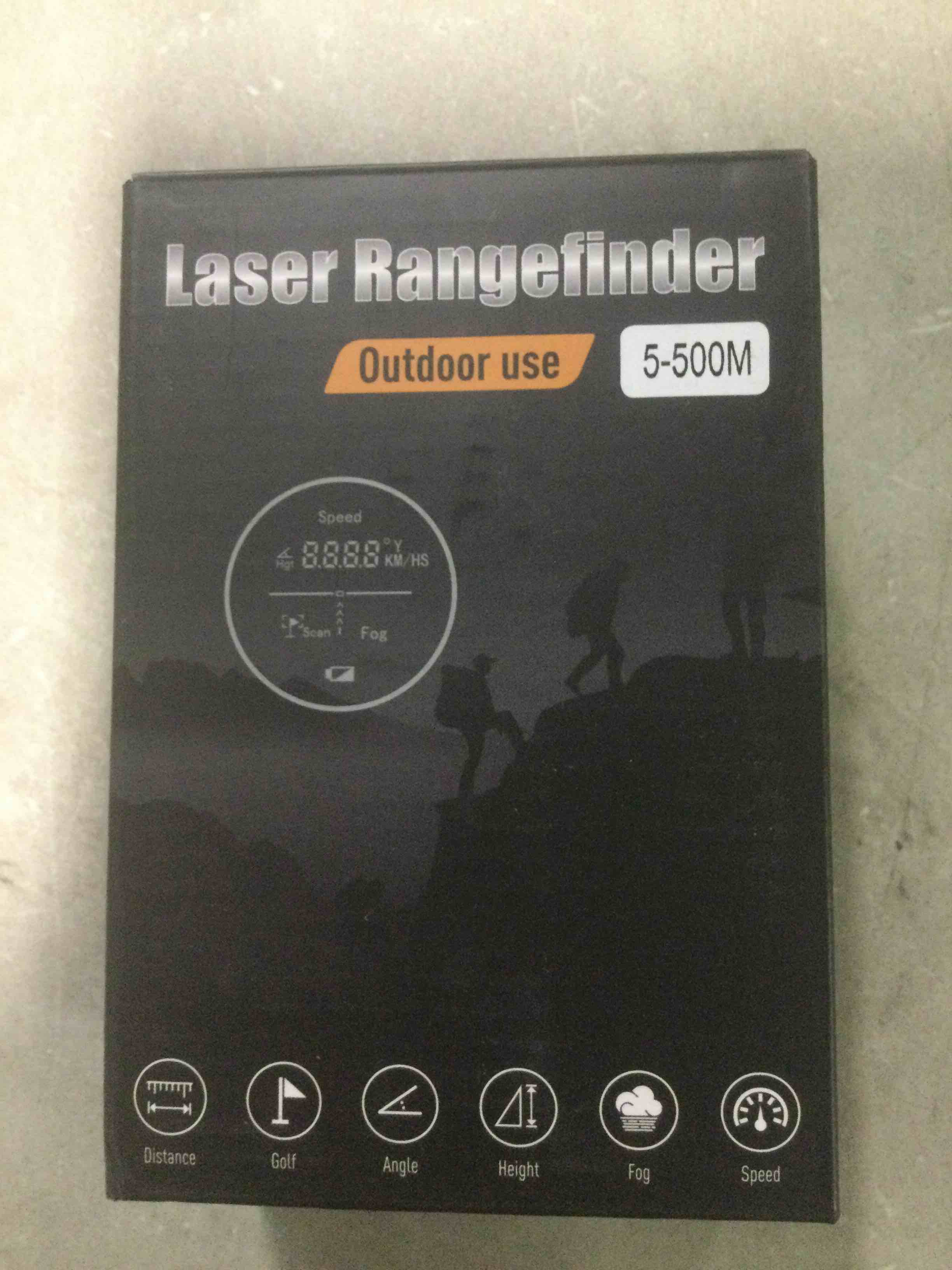 Golf Rangefinder with Slope, 550 Yards Laser Range Finder Golfing, 6.5X Magnification, Flag Pole Locking Vibration, Rechargeable Distance Range Finders White