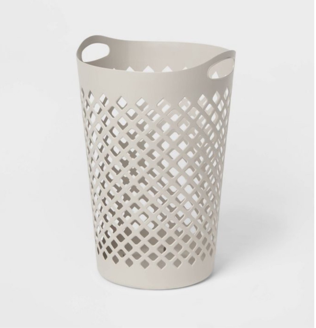 2.2bu Flexible Laundry Hamper Gray - Brightroom