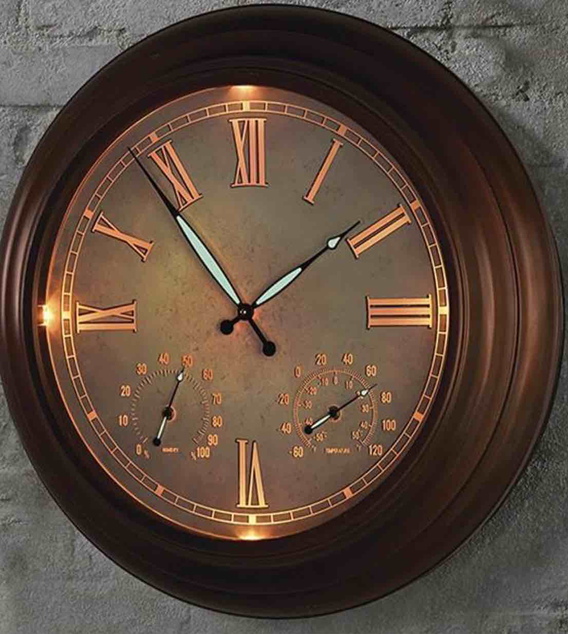 The 24" Outdoor Lighted Atomic Clock