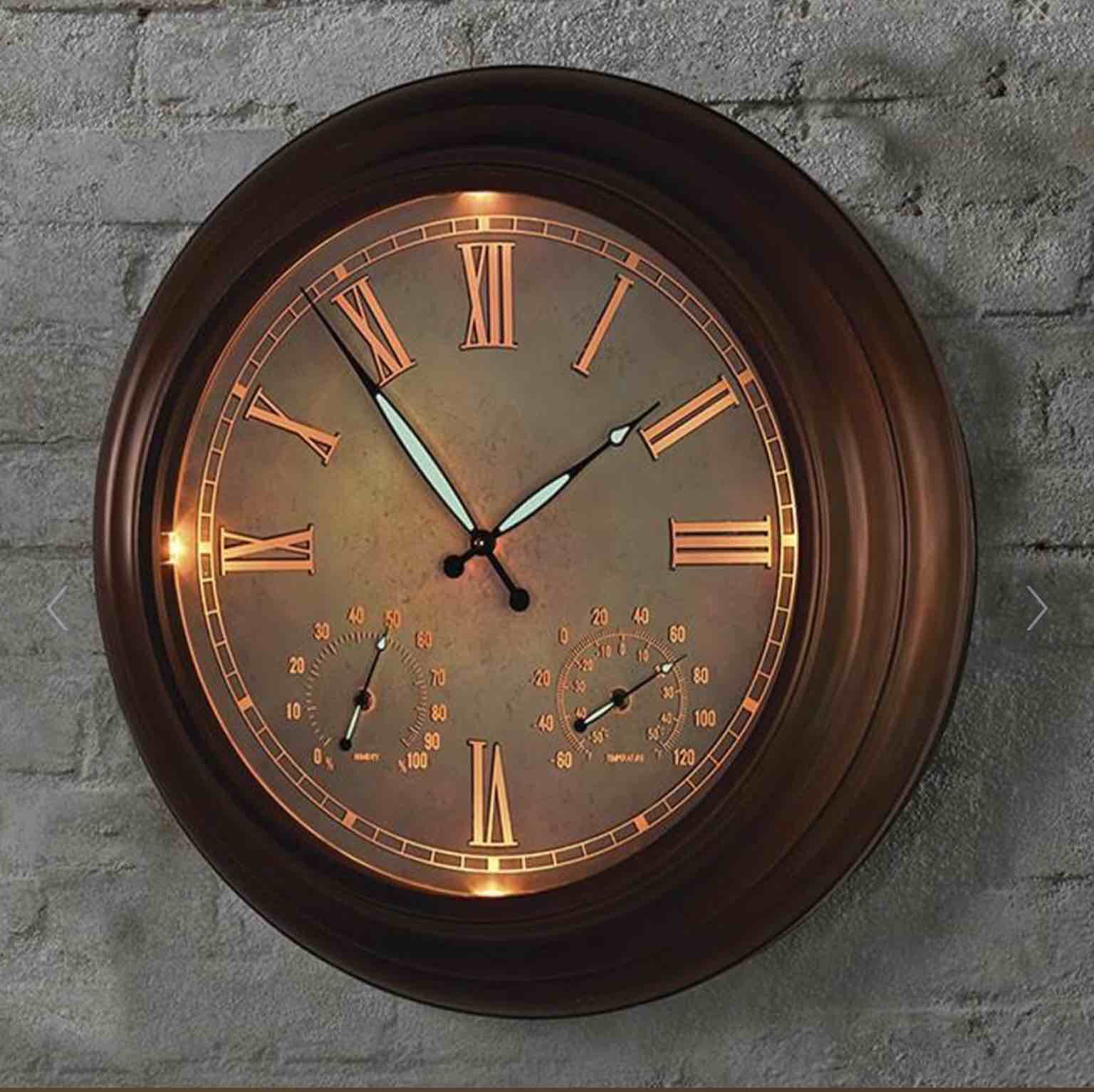 The 24" Outdoor Lighted Atomic Clock